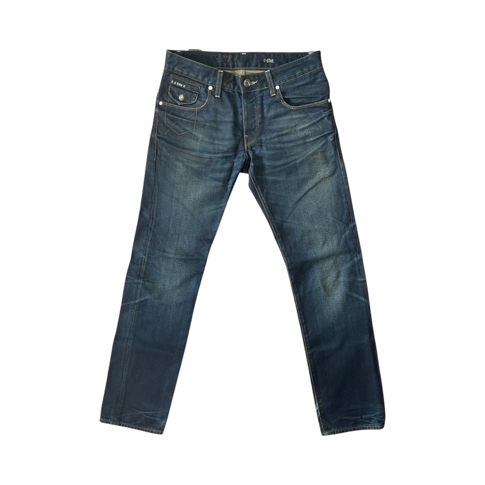 G-STAR RAW 3301 Men’s Straight Leg Jeans Size 29 x 31 Blue Denim – Premium VTG